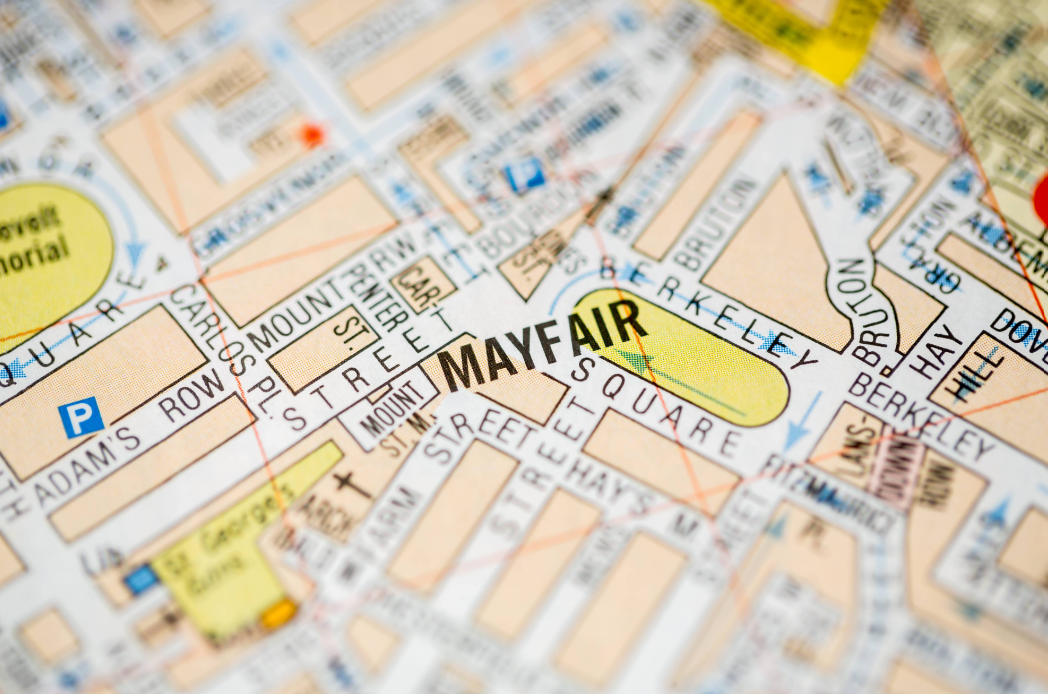 map of Mayfair